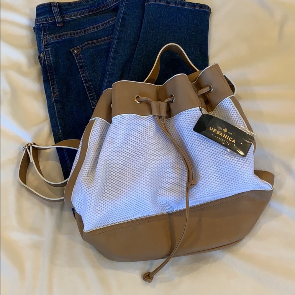 SALE!! Urbanica faux leather backpack/top handle